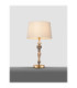 Damo Table Lamp with Round Tapered Shade Soft Orange Brown E27 1x12W-4