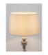 Damo Table Lamp with Round Tapered Shade Soft Orange Brown E27 1x12W-6