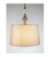 Damo 34cm Cylindrical Pendant Ceiling Light Matt Black Brown Grey E27 1x12W-6