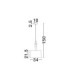 Damo 34cm Cylindrical Pendant Ceiling Light Matt Black Brown Grey E27 1x12W-7