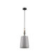Damo 22cm Cylindrical Pendant Ceiling Light Matt Black Brown Grey E27 1x12W-1