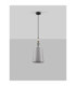 Damo 22cm Cylindrical Pendant Ceiling Light Matt Black Brown Grey E27 1x12W-3