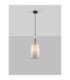 Damo 22cm Cylindrical Pendant Ceiling Light Matt Black Brown Grey E27 1x12W-4