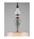 Damo 22cm Cylindrical Pendant Ceiling Light Matt Black Brown Grey E27 1x12W-6