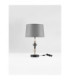 Damo Table Lamp with Round Tapered Shade Matt Black Brown Grey E27 1x12W-3