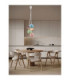 Meline Cluster Pendant Ceiling Light Sage Blue Pink Green Purple Yellow Matt White E14 6x5W-2