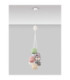 Meline Cluster Pendant Ceiling Light Sage Green Yellow Pink White Mocha Smokey Grey Purple Matt White E14 7x5W-3