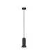 Parlo Slim Pendant Ceiling Light Stone Sandy Black GU10 1x10W-1