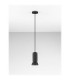 Parlo Slim Pendant Ceiling Light Stone Sandy Black GU10 1x10W-3