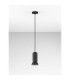 Parlo Slim Pendant Ceiling Light Stone Sandy Black GU10 1x10W-4