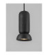 Parlo Slim Pendant Ceiling Light Stone Sandy Black GU10 1x10W-6