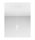 Parlo Slim Pendant Ceiling Light Shiny White Sandy White GU10 1x10W-3