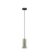 Parlo Slim Pendant Ceiling Light Matt Green Sandy Black GU10 1x10W-1