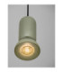 Parlo Slim Pendant Ceiling Light Matt Green Sandy Black GU10 1x10W-2