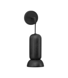 Parlo Dome Wall Lamp Stone Sandy Black GU10 1x10W-1