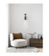 Parlo Dome Wall Lamp Stone Sandy Black GU10 1x10W-2