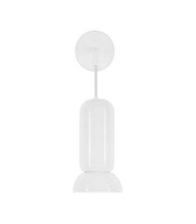 Parlo Dome Wall Lamp Shiny White Sandy White GU10 1x10W-1