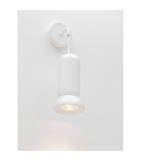 Parlo Dome Wall Lamp Shiny White Sandy White GU10 1x10W-2