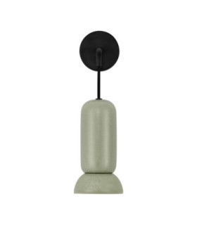 Parlo Dome Wall Lamp Matt Green Sandy Black GU10 1x10W-1