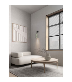 Parlo Dome Wall Lamp Matt Green Sandy Black GU10 1x10W-2