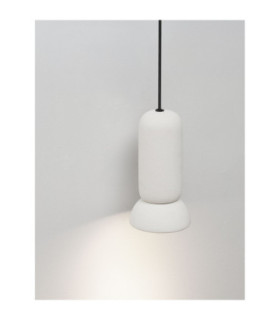 Parlo Slim Pendant Ceiling Light Sandy White Sandy White GU10 1x10W-2