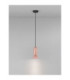 Parlo Slim Pendant Ceiling Light Shiny Pink Sandy White GU10 1x10W-4
