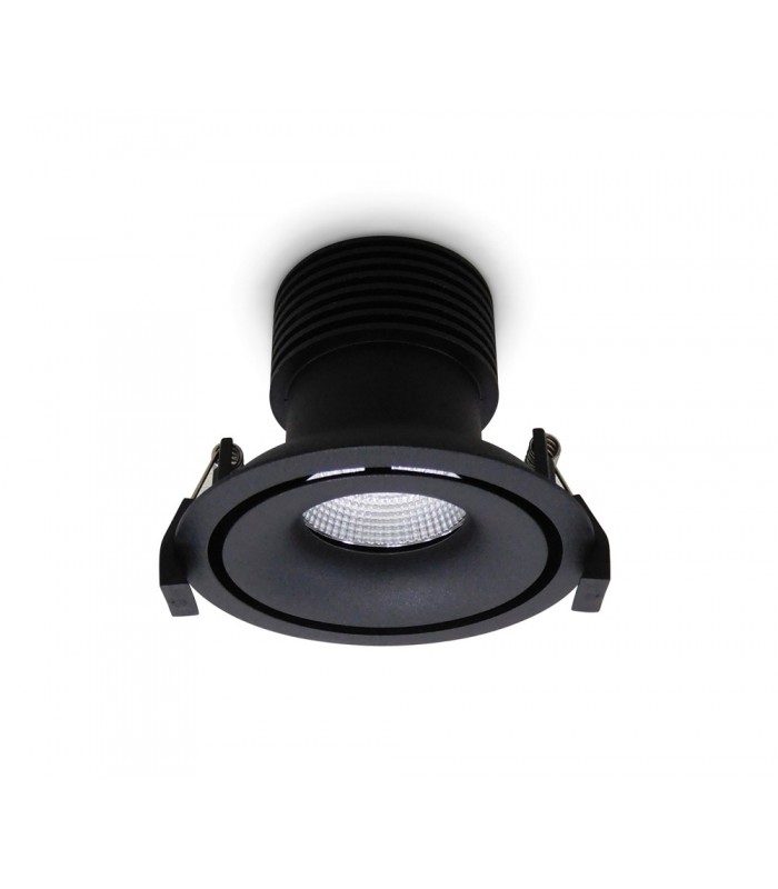LED Recessed Round Downlight, Black/Black, 25 deg. Beam Angle, 780lm, 4000K, IP20, DRIVER NOT INC. - 2