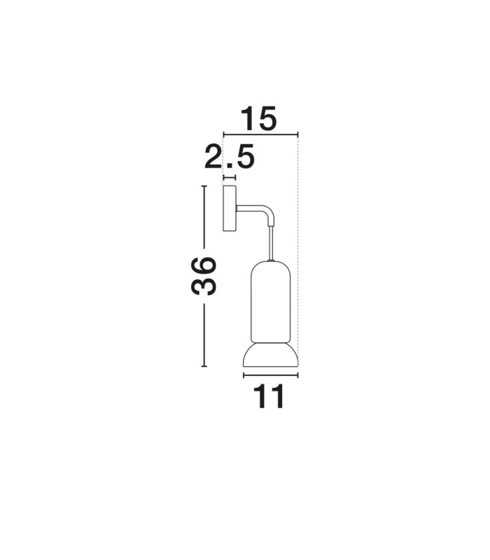 Parlo Dome Wall Lamp Sandy White Sandy White GU10 1x10W-7