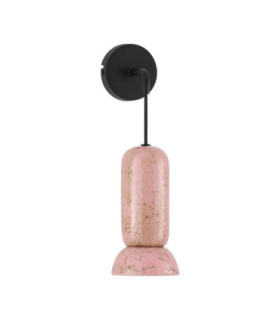 Parlo Dome Wall Lamp Shiny Pink Sandy White GU10 1x10W-1