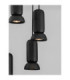 Parlo Cluster Pendant Ceiling Light Stone Sandy Black GU10 5x10W-6