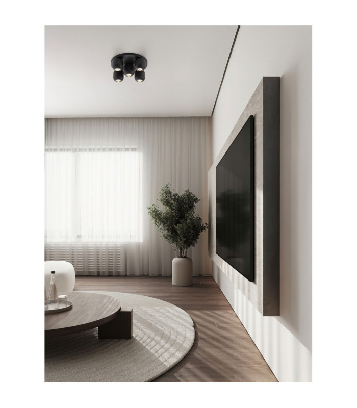 Marlin Ceiling Spotlight Clusters Sandy Black GU10 5x10W-2