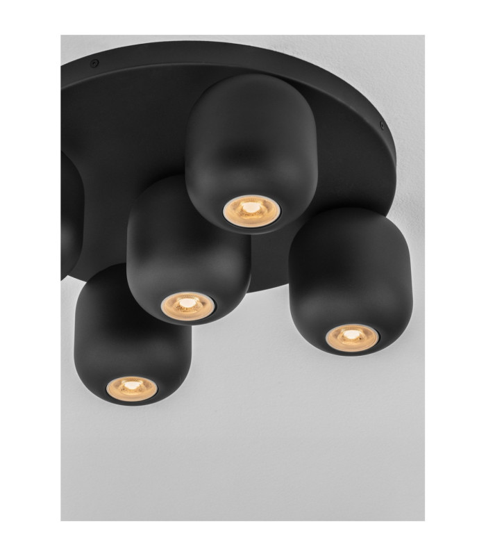 Marlin Ceiling Spotlight Clusters Sandy Black GU10 5x10W-6