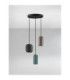 Marlin Cluster Pendant Ceiling Light Sandy Black Brown Green GU10 3x10W-4