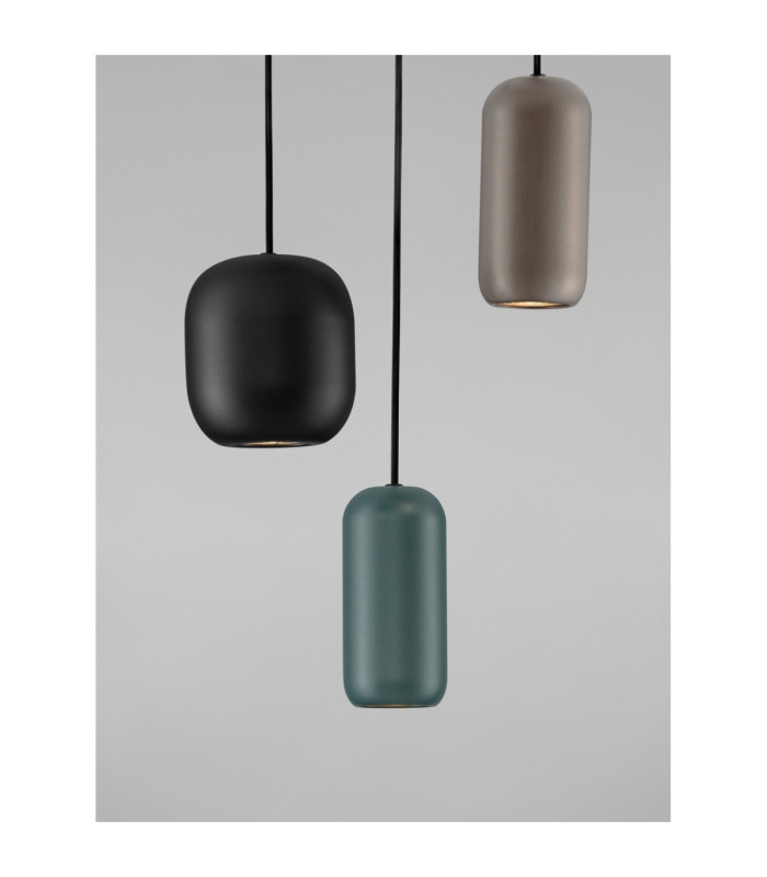 Marlin Cluster Pendant Ceiling Light Sandy Black Brown Green GU10 3x10W-5