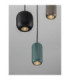 Marlin Cluster Pendant Ceiling Light Sandy Black Brown Green GU10 3x10W-6