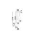 Marlin Cluster Pendant Ceiling Light Sandy Black Brown Green GU10 3x10W-7