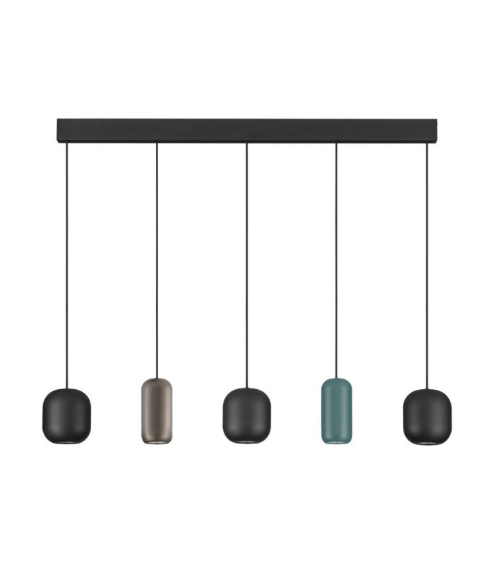Marlin Bar Pendant Ceiling Light Sandy Black Brown Green GU10 5x10W-1