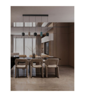 Marlin Bar Pendant Ceiling Light Sandy Black Brown Green GU10 5x10W-2