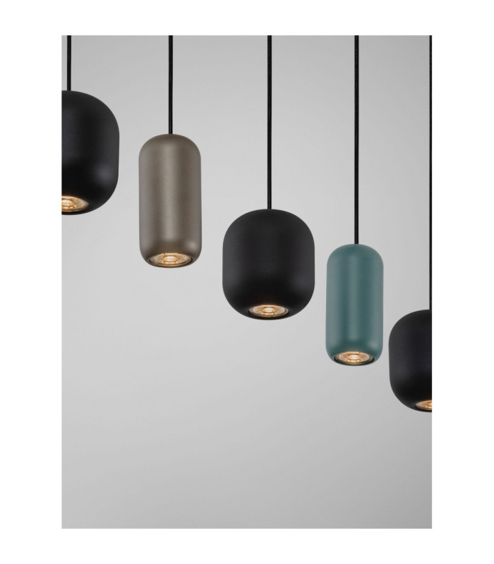 Marlin Bar Pendant Ceiling Light Sandy Black Brown Green GU10 5x10W-5