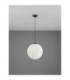 Wabi Globe Pendant Ceiling Light White E27 1x12W-3