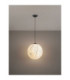 Wabi Globe Pendant Ceiling Light White E27 1x12W-4