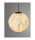 Wabi Globe Pendant Ceiling Light White E27 1x12W-6