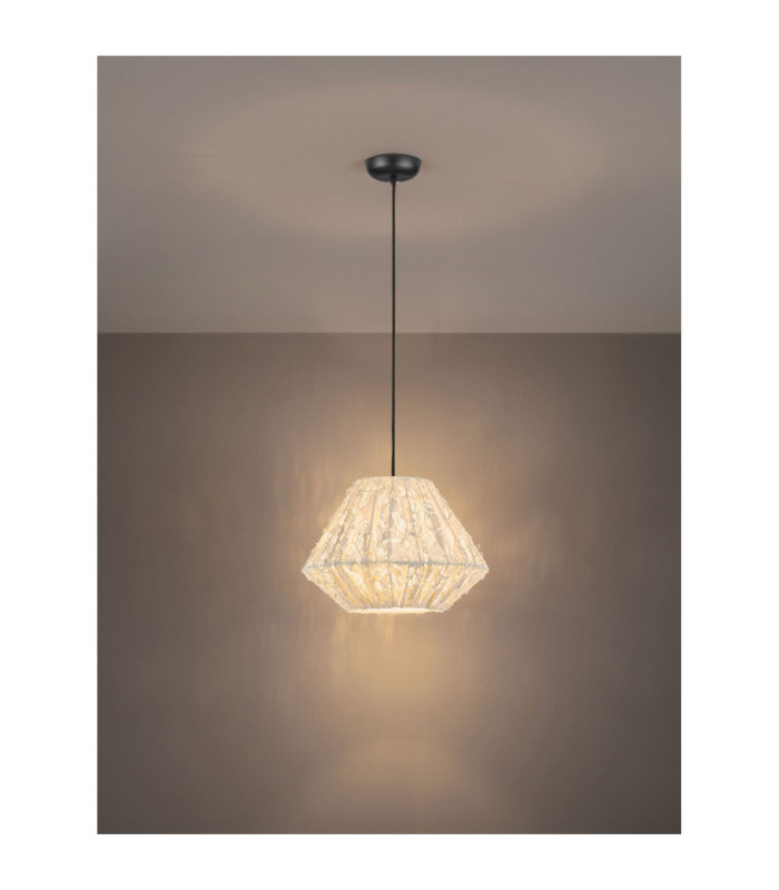 Wabi 45cm Dome Pendant Ceiling Light White E27 1x12W-4