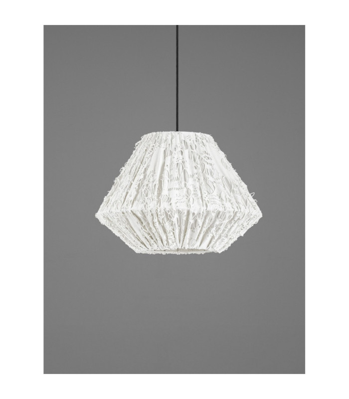 Wabi 45cm Dome Pendant Ceiling Light White E27 1x12W-7