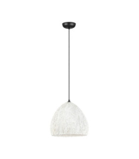 Wabi 35cm Dome Pendant Ceiling Light White E27 1x12W-1