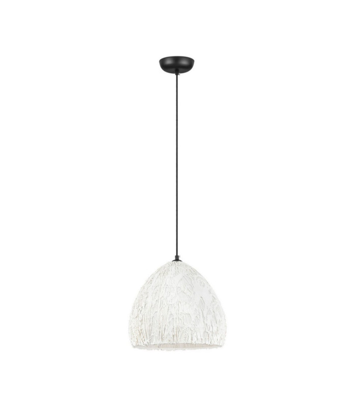 Wabi 35cm Dome Pendant Ceiling Light White E27 1x12W-1