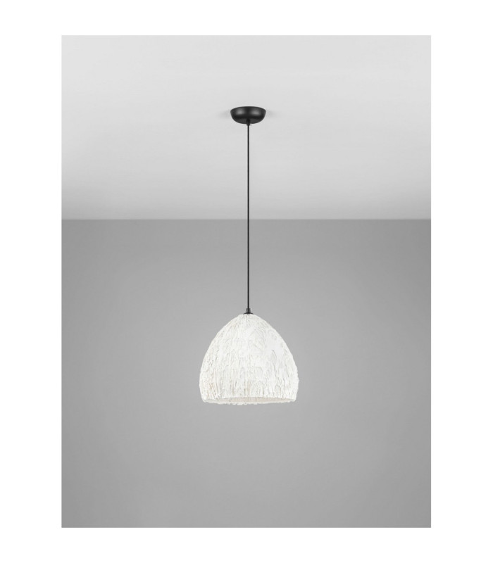 Wabi 35cm Dome Pendant Ceiling Light White E27 1x12W-3