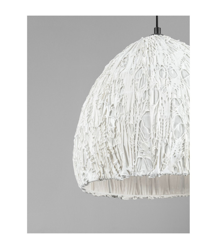 Wabi 35cm Dome Pendant Ceiling Light White E27 1x12W-8
