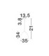 Wabi 35cm Dome Pendant Ceiling Light White E27 1x12W-9