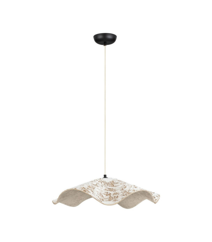 Wabi Dome Pendant Ceiling Light White Gold E27 1x12W-1